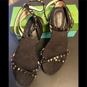 Kate Spade mai tai flat black sandal